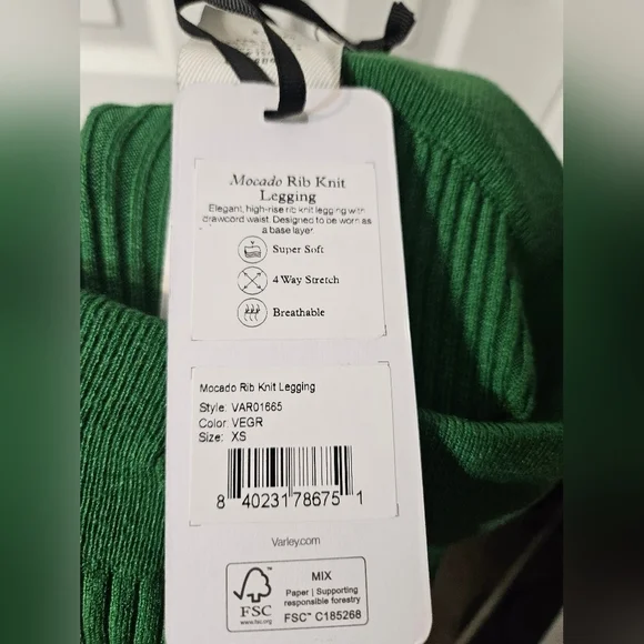 NWT VarleyVarley Mocado Rib Knit Legging - Picture 7 of 8